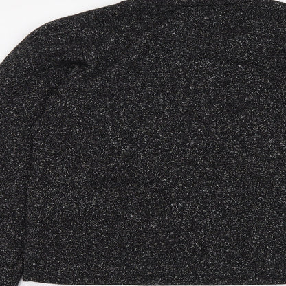Womens UK Size L Zara Silver Pullover Jumper