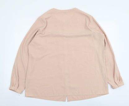 Womens UK Size 18 Marks and Spencer Pink Basic Button-Up