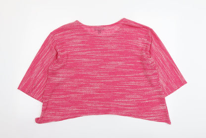 Womens UK Size 14 Saloos Pink Basic Blouse