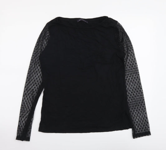 Womens UK Size 12 Marks and Spencer Black Basic Blouse