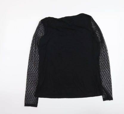 Womens UK Size 12 Marks and Spencer Black Basic Blouse