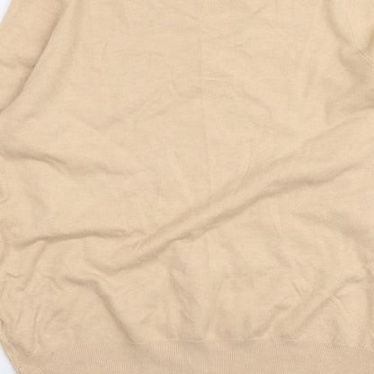 Primark Womens Beige Round Neck Viscose Pullover Jumper Size L
