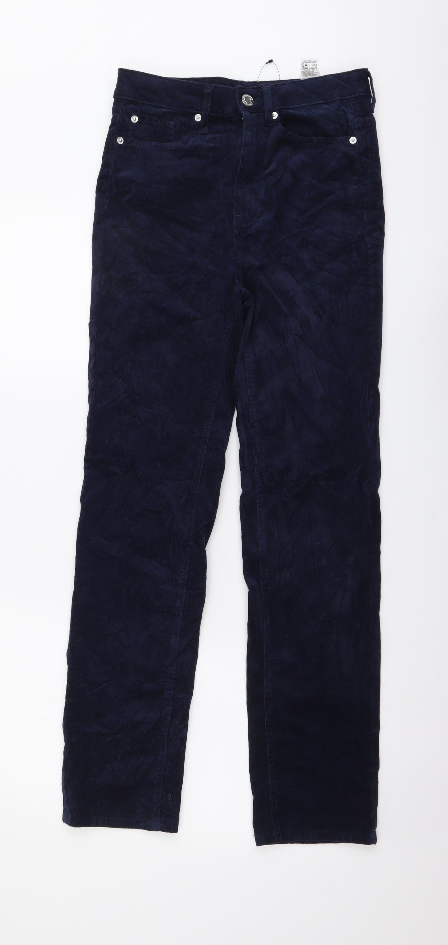 Womens UK Size 8 Marks and Spencer Regular Fit Straight Blue Jeans