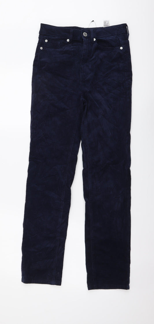 Womens UK Size 8 Marks and Spencer Regular Fit Straight Blue Jeans