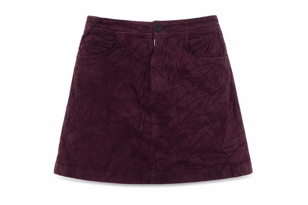 Womens UK Size S Zara Mini Corduroy Skirt