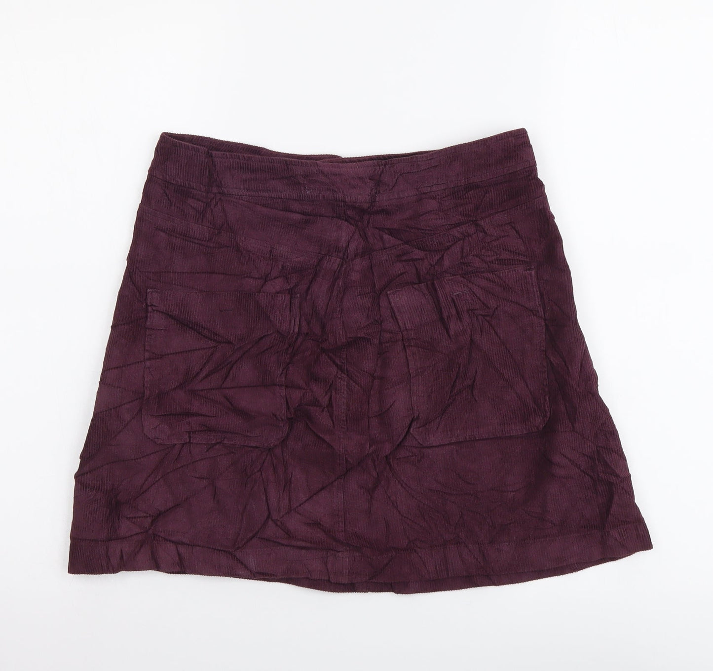 Womens UK Size S Zara Mini Corduroy Skirt