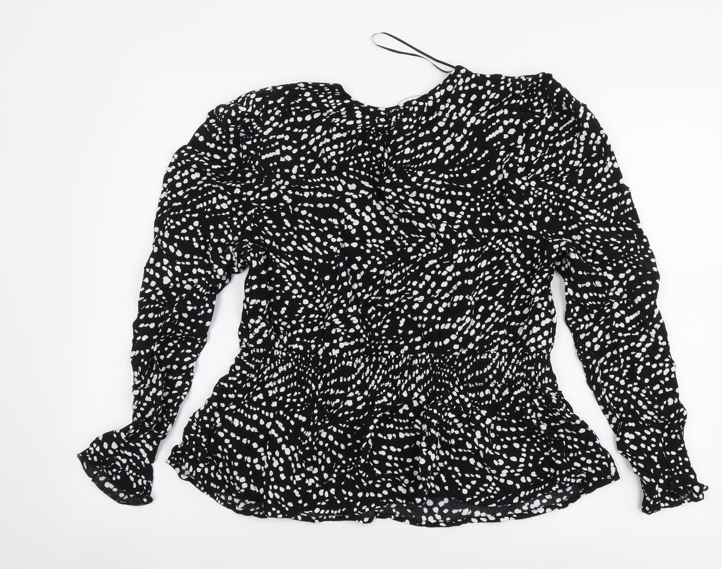 Womens UK Size 12 Marks and Spencer Black Basic Blouse