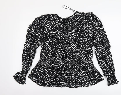 Womens UK Size 12 Marks and Spencer Black Basic Blouse