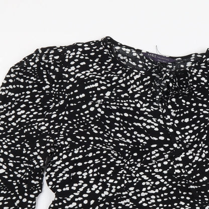 Womens UK Size 12 Marks and Spencer Black Basic Blouse