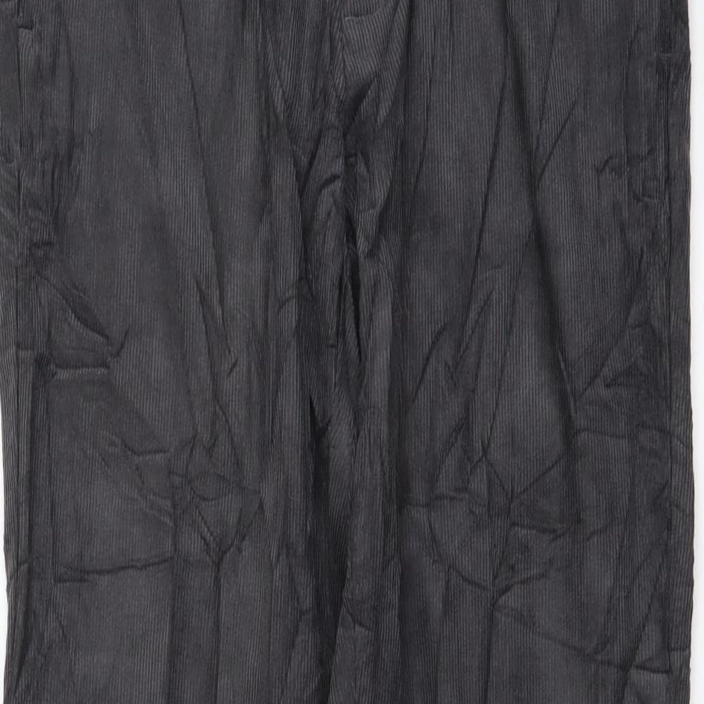 Marks and Spencer Mens Grey Cotton Straight Jeans Size 30 in L31 in Regular Button