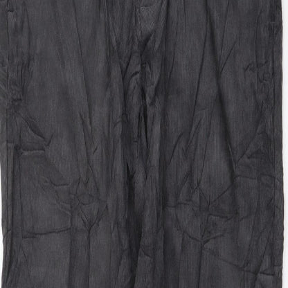 Marks and Spencer Mens Grey Cotton Straight Jeans Size 30 in L31 in Regular Button