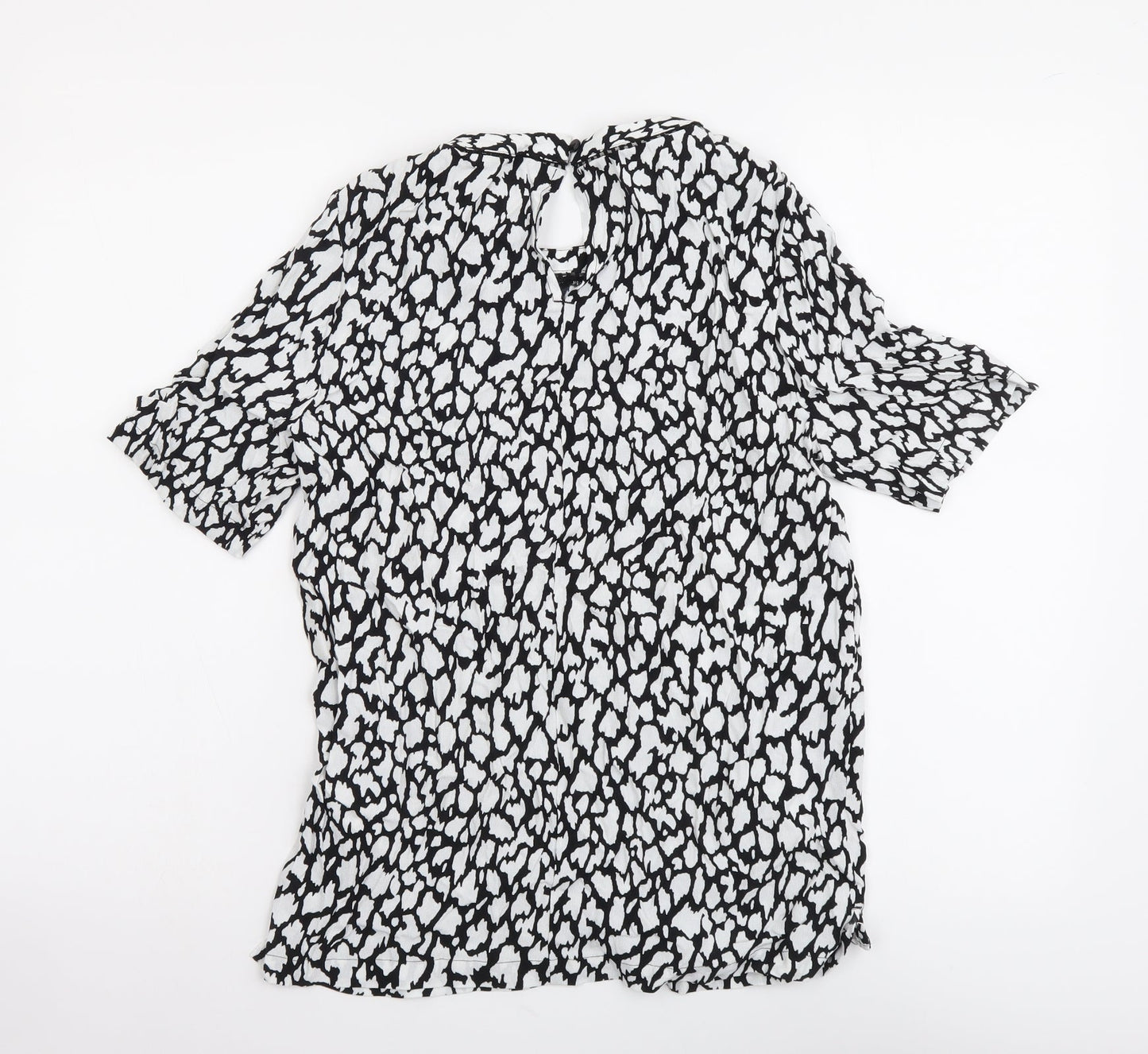 Womens UK Size 6 Marks and Spencer Black Basic Blouse
