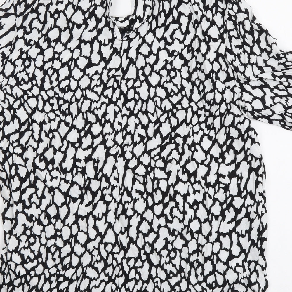 Womens UK Size 6 Marks and Spencer Black Basic Blouse