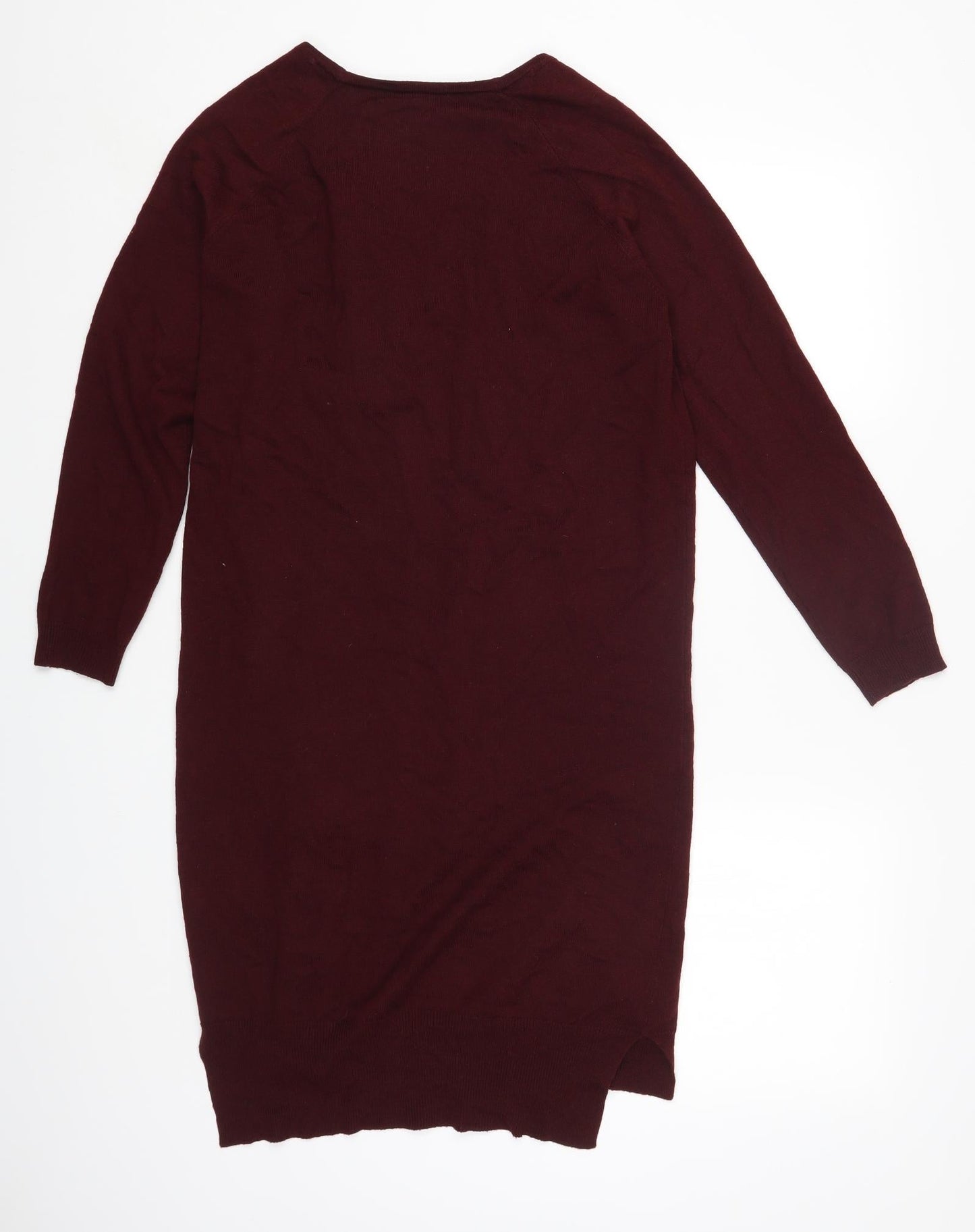 HeartSoul Womens Red Round Neck Acrylic Cardigan Jumper Size M