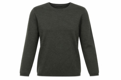 Metric Womens Green Round Neck Viscose Pullover Jumper Size M