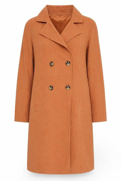 Womens UK Size M SheIn Orange Pea Coat