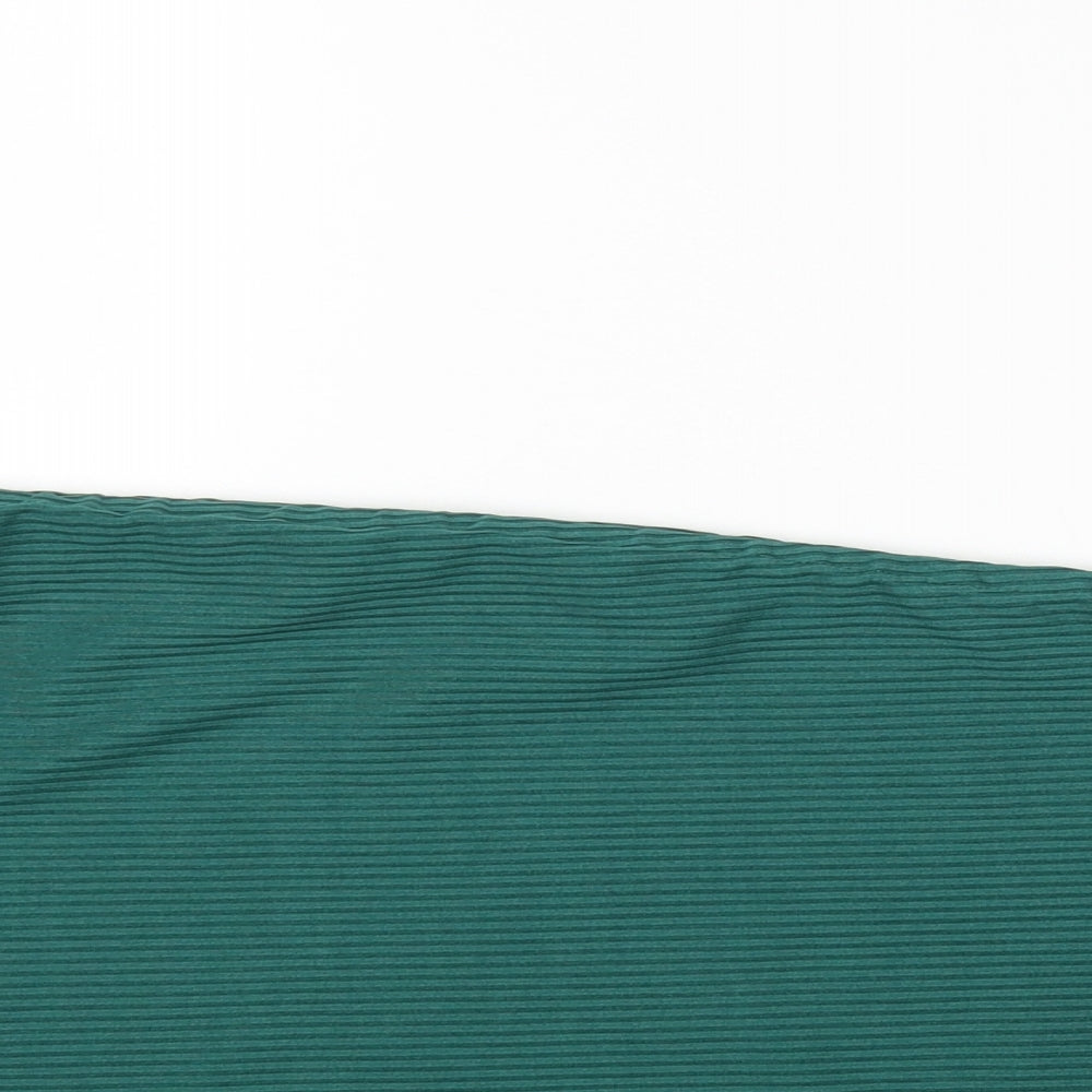 SheIn Womens Green Polyester Bodycon Size S Round Neck Pullover