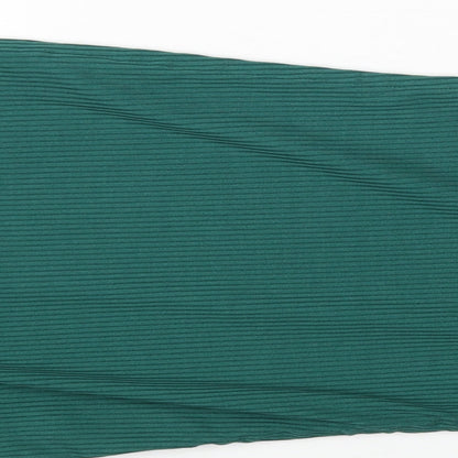 SheIn Womens Green Polyester Bodycon Size S Round Neck Pullover