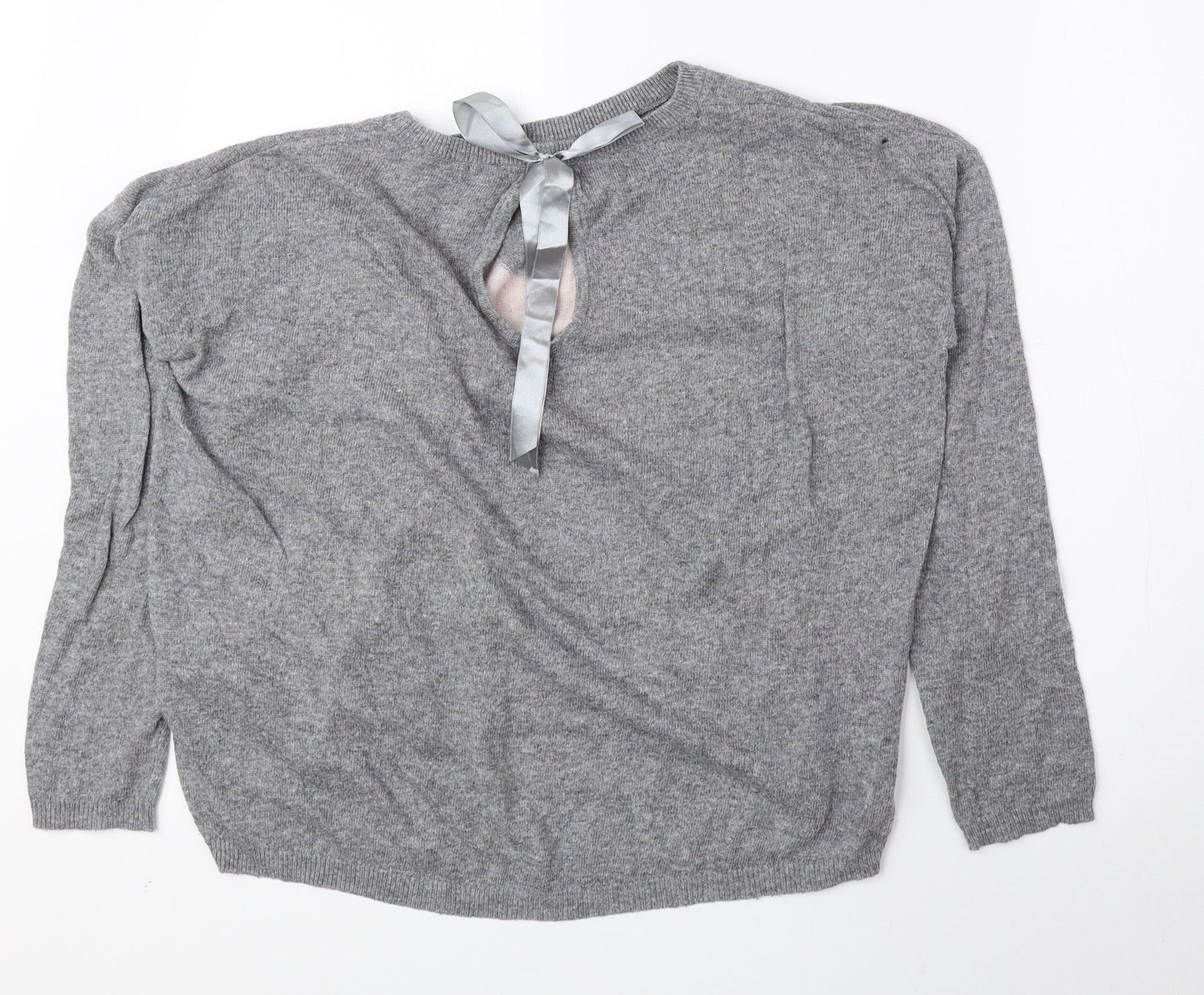 Womens UK Size 12 New Look Grey Pullover Jumper