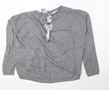 Womens UK Size 12 New Look Grey Pullover Jumper