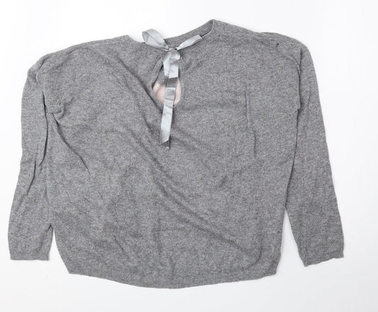 Womens UK Size 12 New Look Grey Pullover Jumper