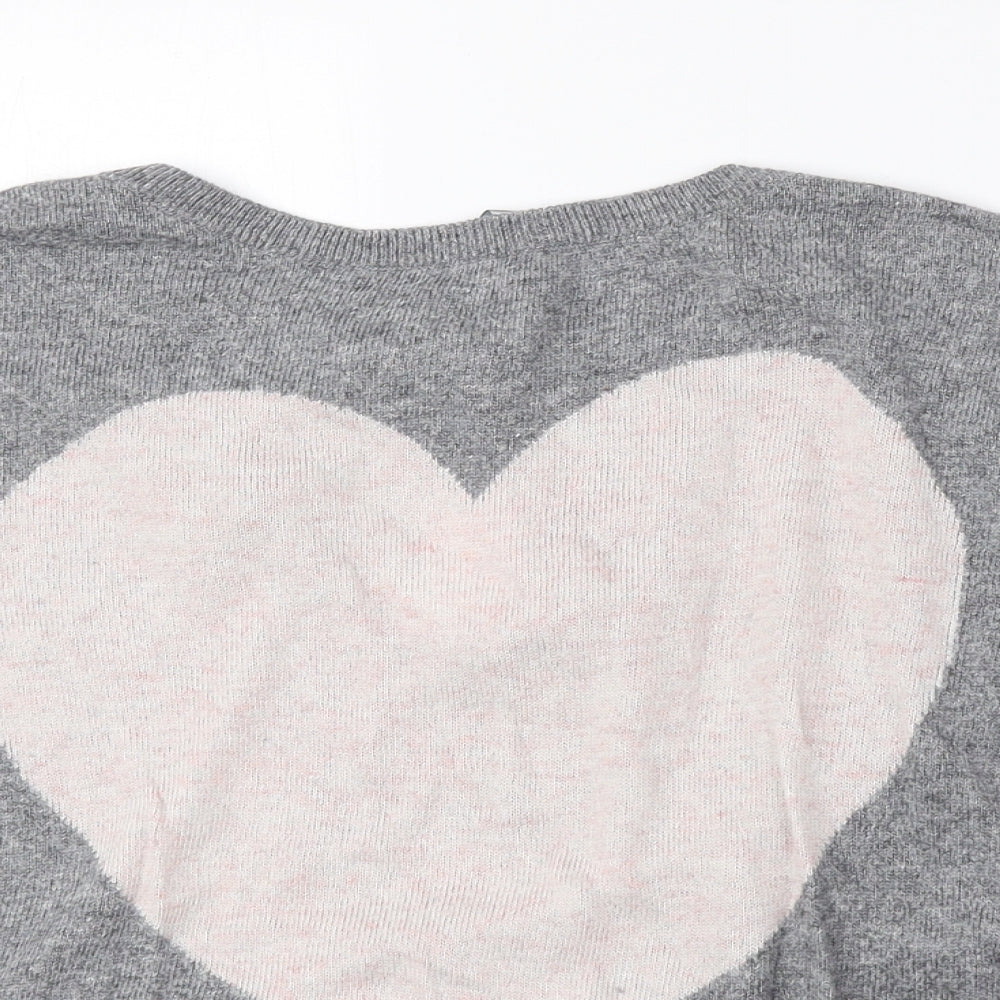 Womens UK Size 12 New Look Grey Pullover Jumper