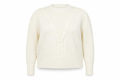 Womens UK Size XL Papaya Ivory Pullover Jumper