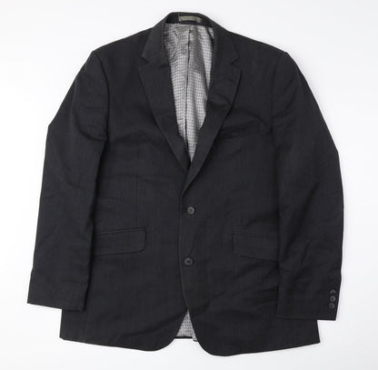 Mens UK Size 42 Preworn Regular Grey Suit Jacket