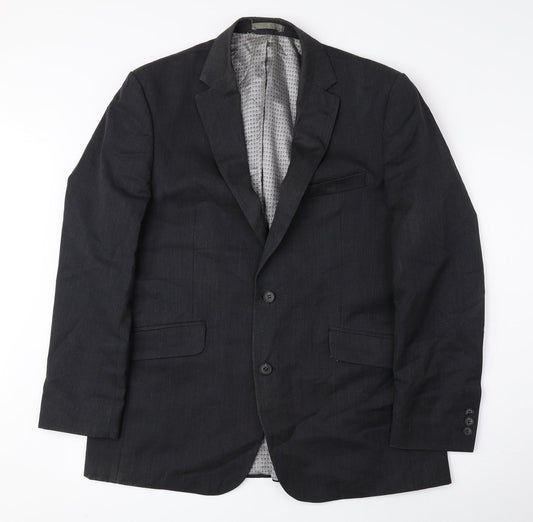 Mens UK Size 42 Preworn Regular Grey Suit Jacket