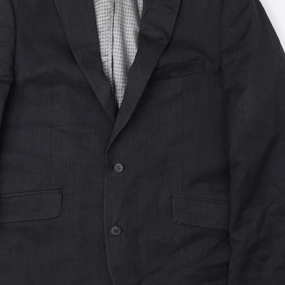 Mens UK Size 42 Preworn Regular Grey Suit Jacket