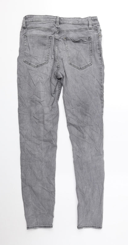 Womens UK Size 10 H&M Regular Fit Skinny Grey Jeans