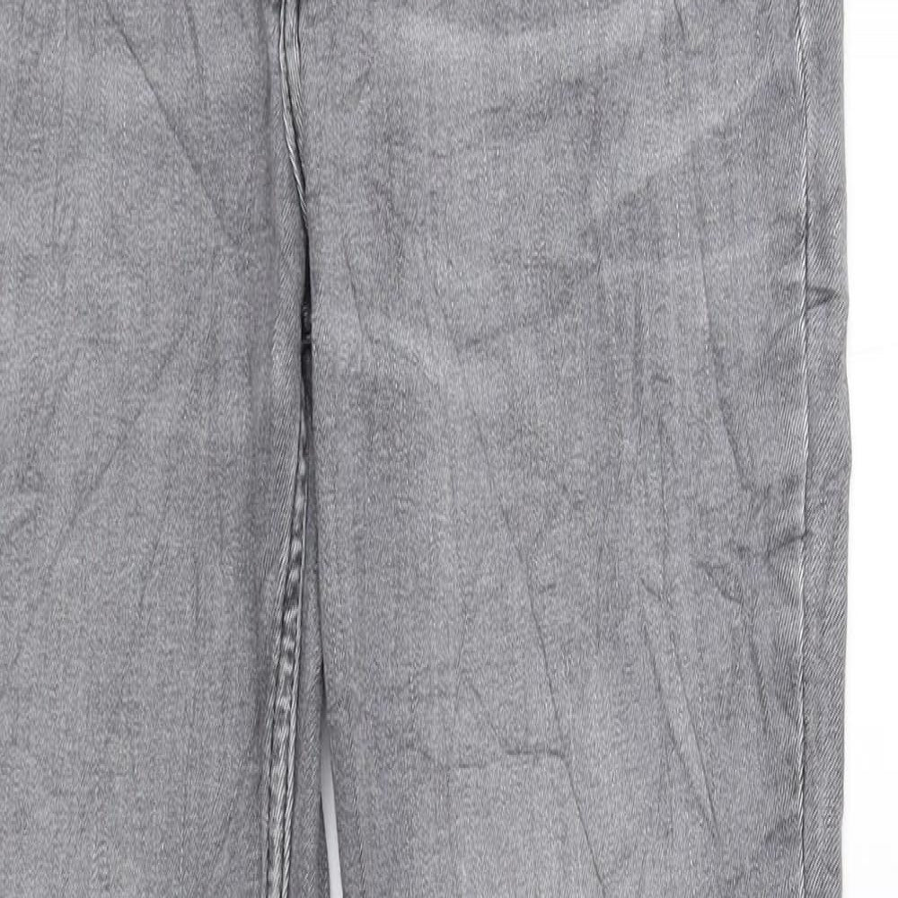 Womens UK Size 10 H&M Regular Fit Skinny Grey Jeans