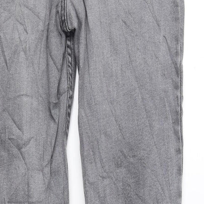 Womens UK Size 10 H&M Regular Fit Skinny Grey Jeans