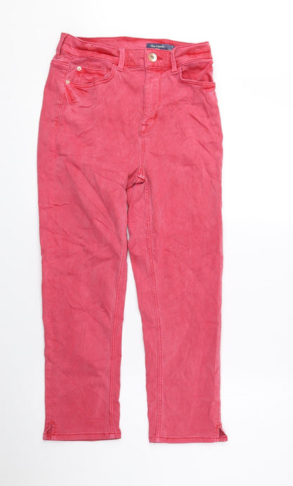 Womens UK Size 8 Marks and Spencer Regular Fit Cropped Red Jeans