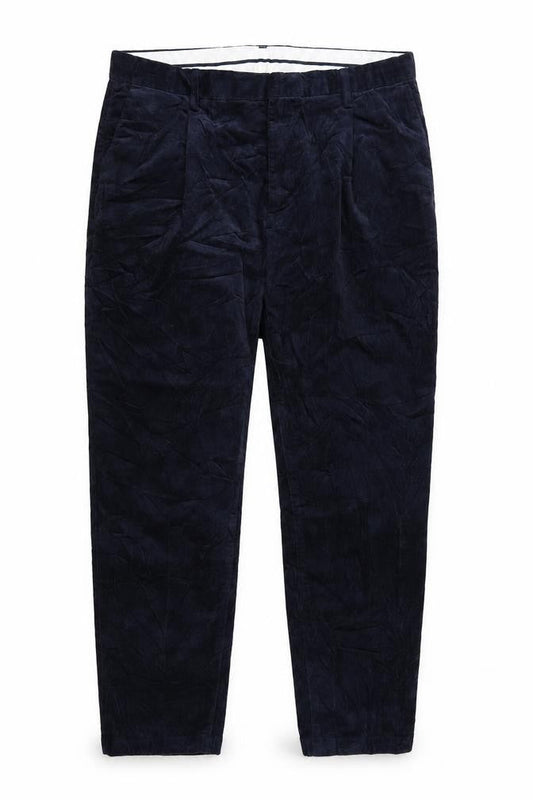 Autograph Womens Blue Cotton Trousers Size 36 in L29 in Regular Hook & Eye