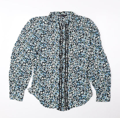 Womens UK Size 6 Marks and Spencer Multicoloured Basic Button-Up
