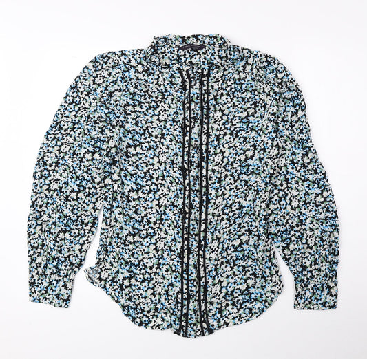Womens UK Size 6 Marks and Spencer Multicoloured Basic Button-Up