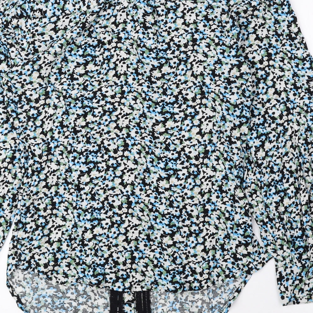 Womens UK Size 6 Marks and Spencer Multicoloured Basic Button-Up