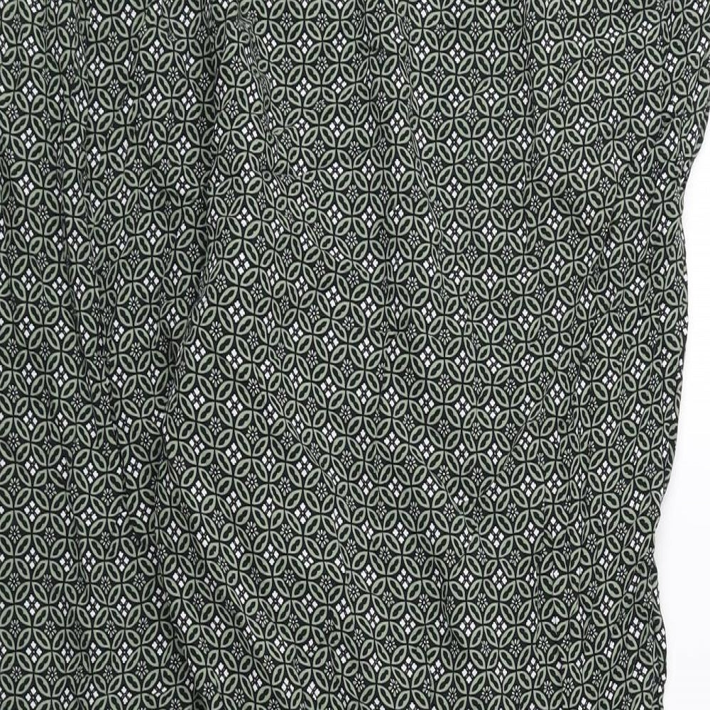 Womens UK Size 24 Marks and Spencer Regular Fit Bloomer Green Trousers
