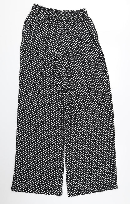 Womens UK Size 8 Marks and Spencer Regular Fit Bloomer Black Trousers