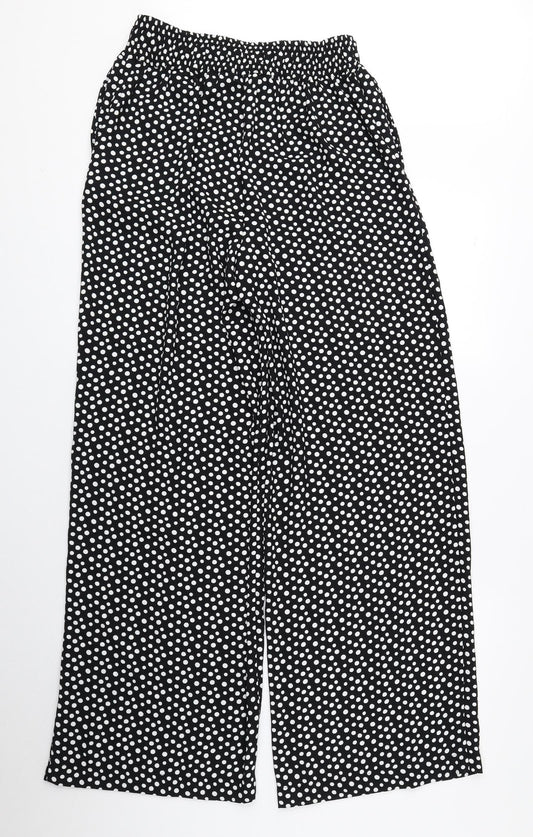 Womens UK Size 8 Marks and Spencer Regular Fit Bloomer Black Trousers