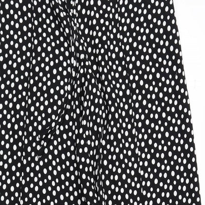 Womens UK Size 8 Marks and Spencer Regular Fit Bloomer Black Trousers