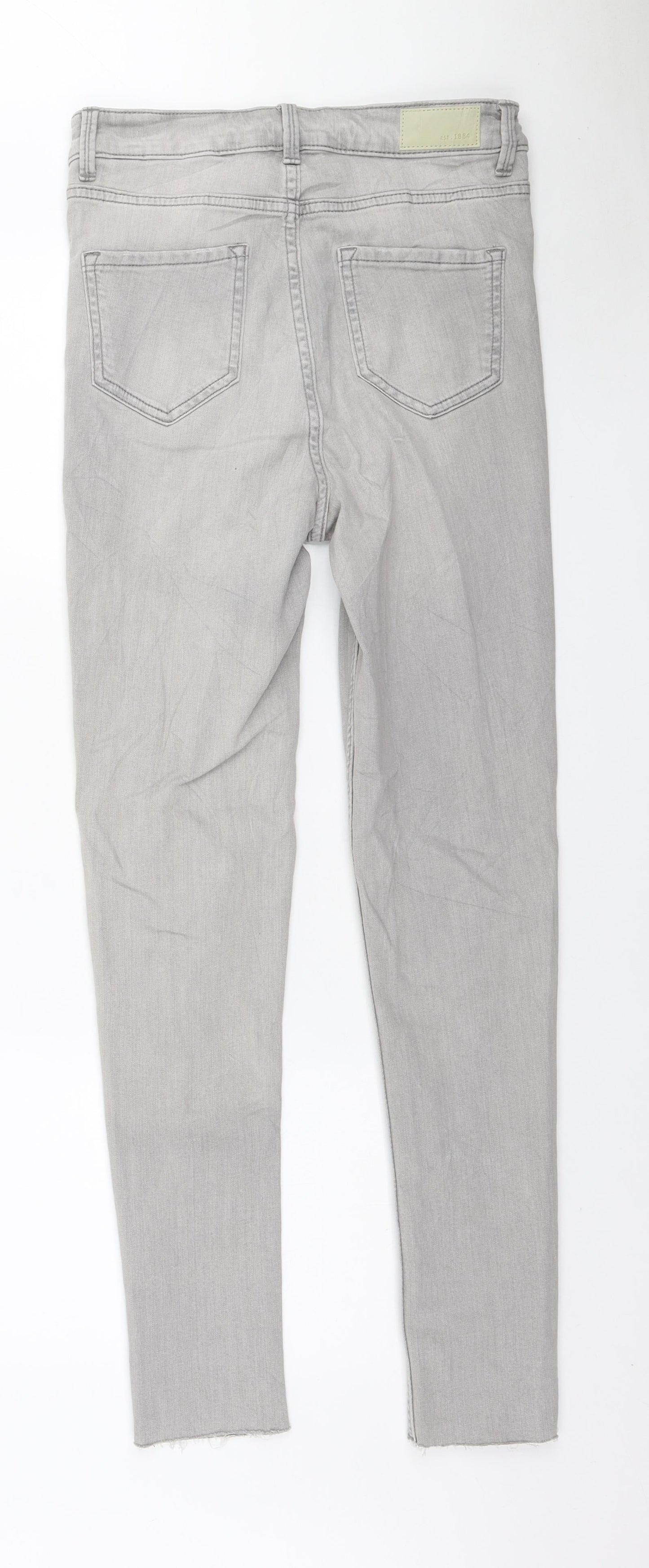 Womens UK Size 10 Marks and Spencer Regular Fit Skinny Grey Jeans