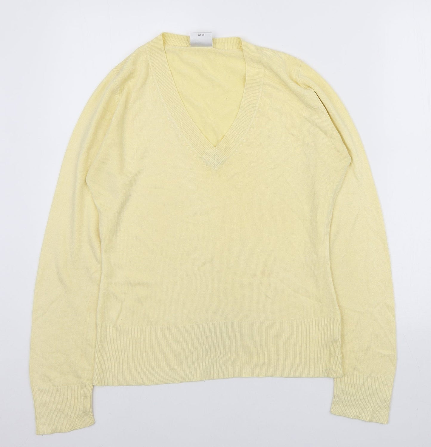 Womens UK Size 12 NEXT Yellow Pullover Jumper