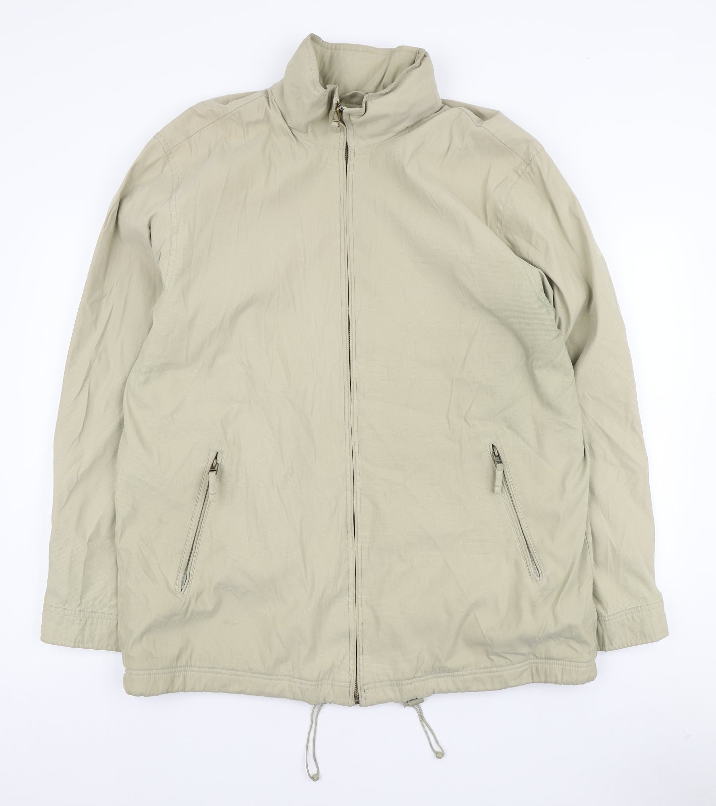 Mens UK Size L Casual Club Beige Quilted Coat