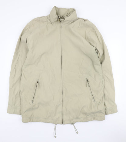 Mens UK Size L Casual Club Beige Quilted Coat
