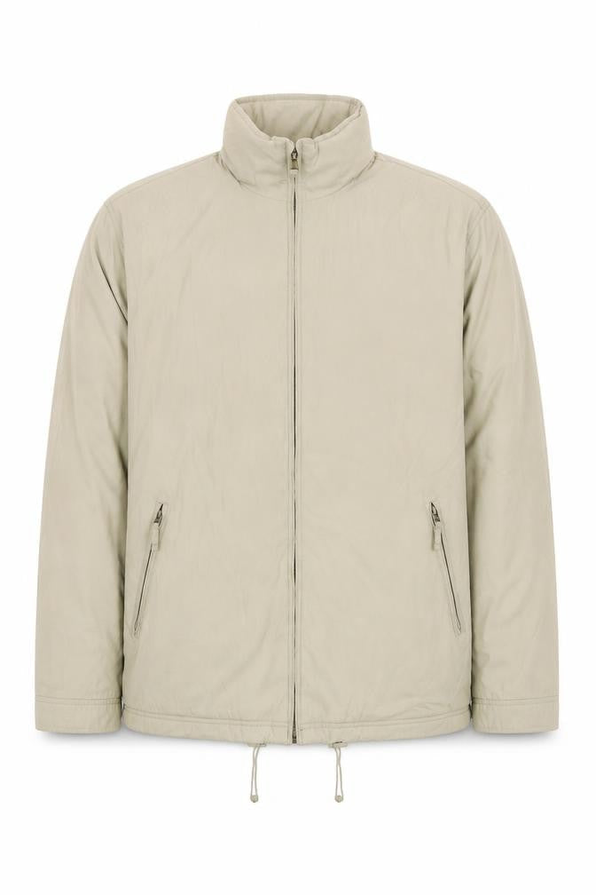 Mens UK Size L Casual Club Beige Quilted Coat