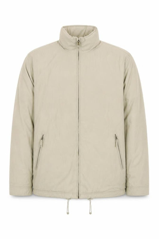 Mens UK Size L Casual Club Beige Quilted Coat