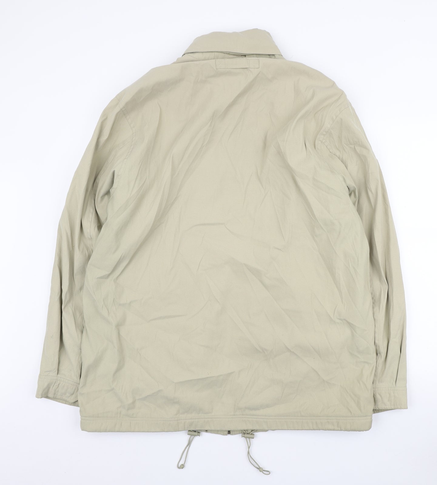 Mens UK Size L Casual Club Beige Quilted Coat