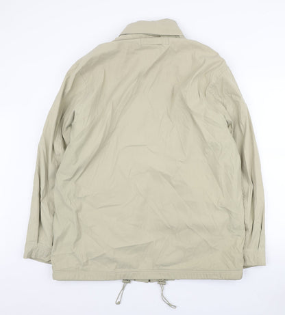 Mens UK Size L Casual Club Beige Quilted Coat